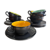 Service 6 cups Saint Clément vintage 50s