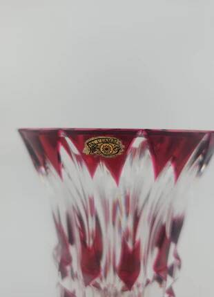Vintage 1960s crystal vase from Val Saint-Lambert.