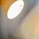 Vintage Mid-Century Table Lamp by Josef Hůrka for Lidokov | Orange & Chrome