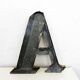 Old letter "A" metal color gold
