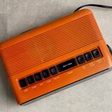 Réveil radio orange space age gold star rk-306