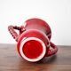 Vase en barbotine rouge