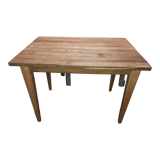 Solid oak side table