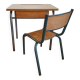 Vintage school desk and chair
