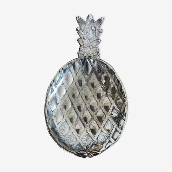 Empty pocket Vintage pineapple in silver metal