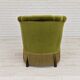 Danish velour armchair original condition beech wood 1960s