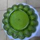 Presentation plate for stuffed eggs/oysters in studded glass