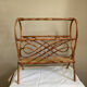 Rattan magazine holder 1970s