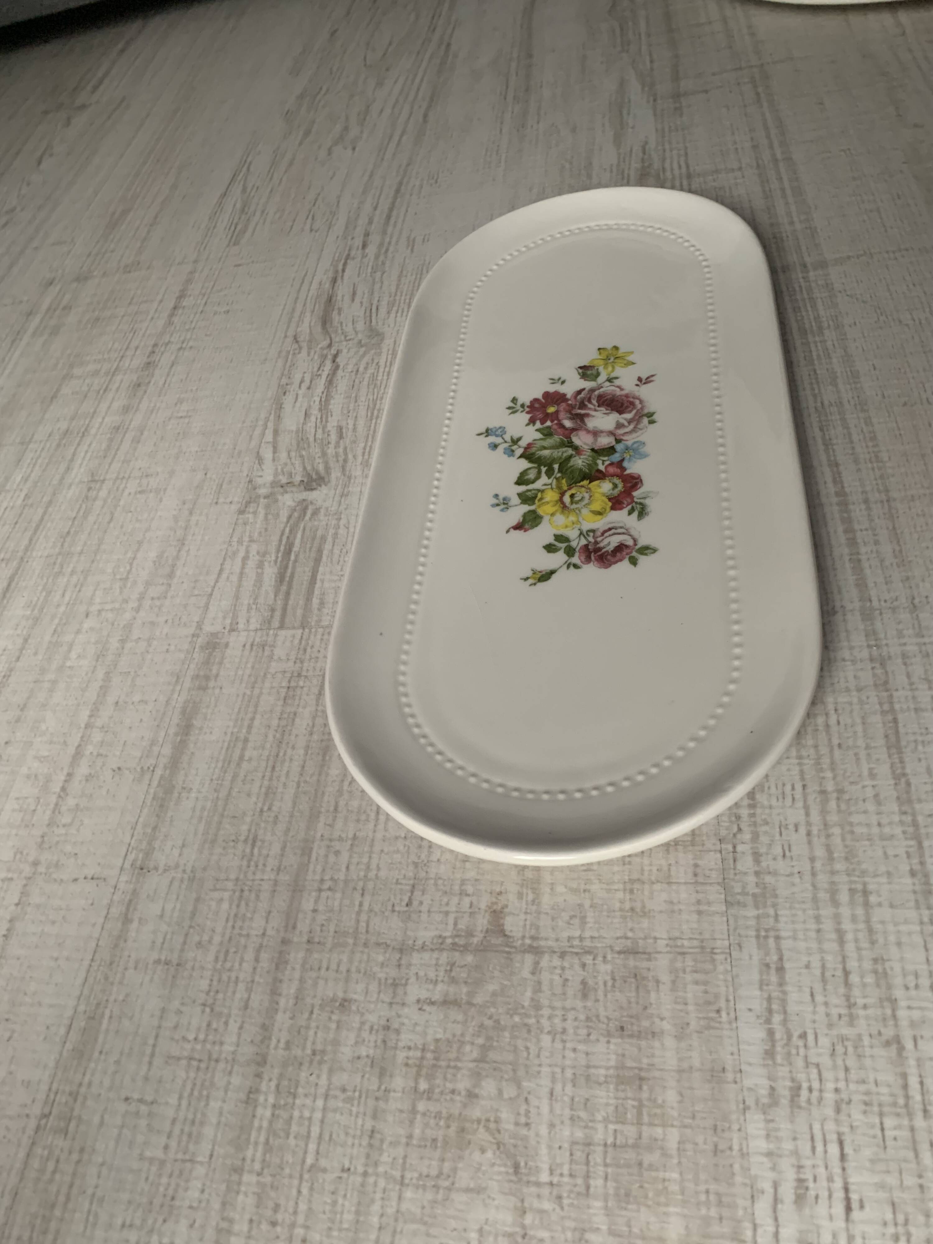 Luneville oval dish