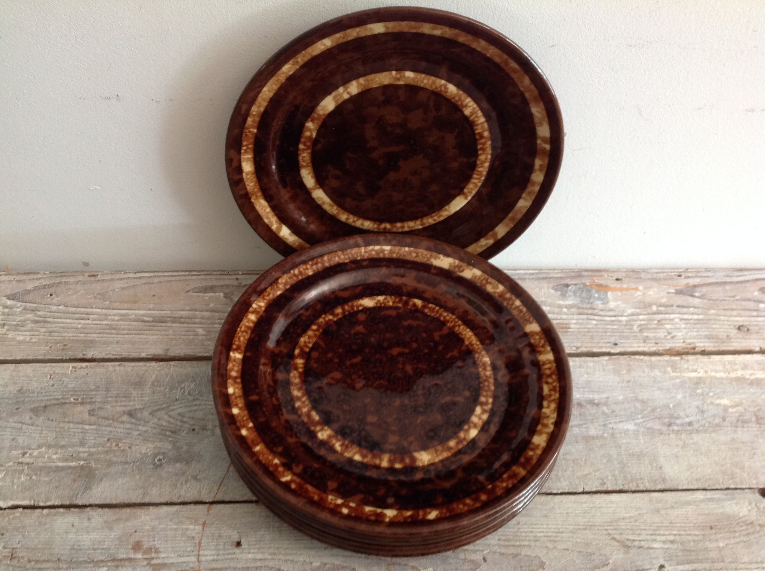 Series of 5 dessert plates