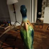 Duck slip signed Saint Clement, earthenware pitcher France