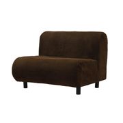 Brown armchair, Italian design, 1970s, made in Italy