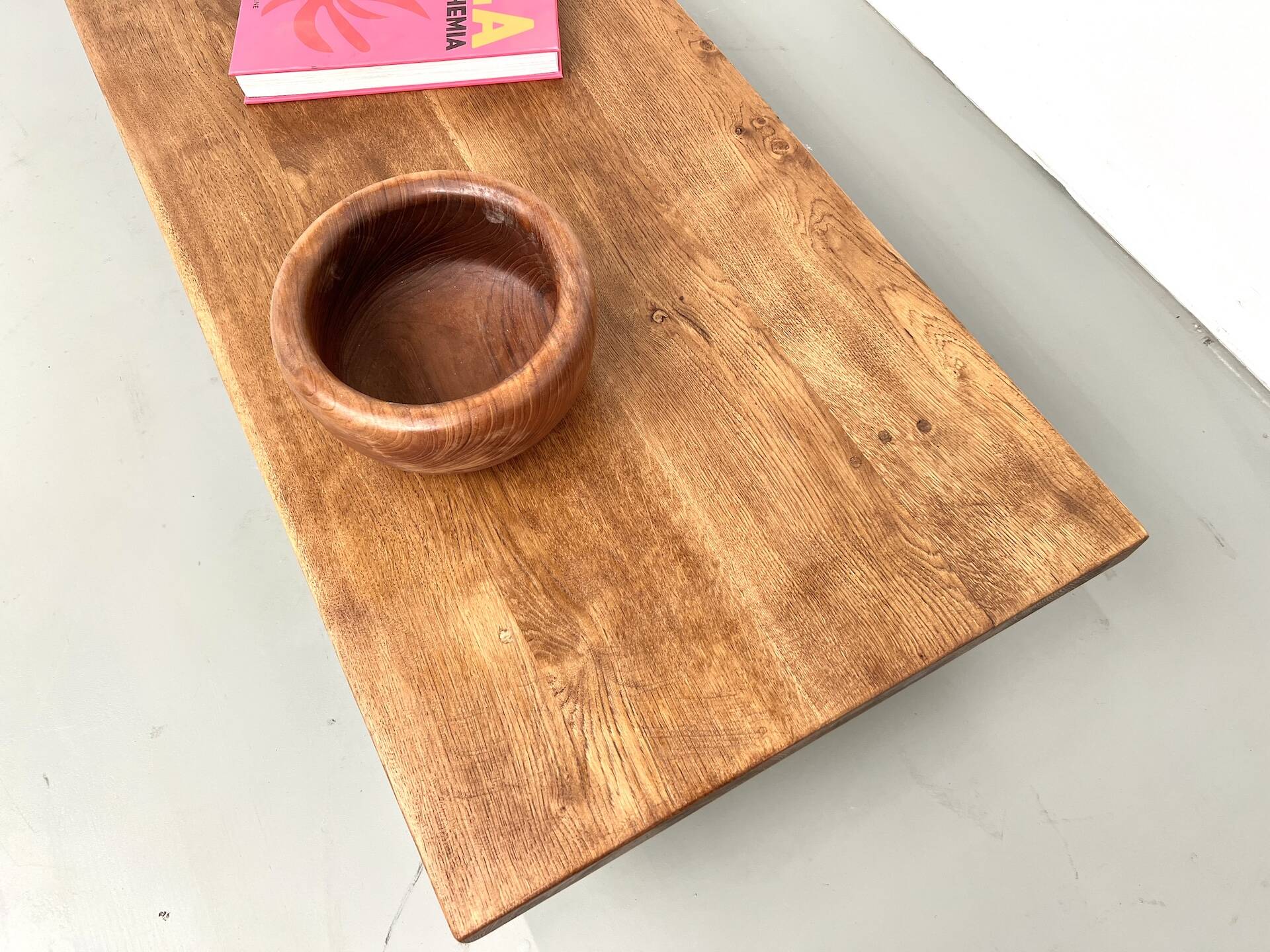 Solid oak coffee table, 1950s