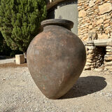 Ancient terracotta pottery jar from the 19th century