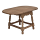 1970s, Danish foldable side table, solid oak wood, original condition.
