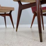 Melchiorre Bega mid century chairs 1950s, set of 4