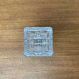 Vintage German Lead Crystal Block Vase, 1970s