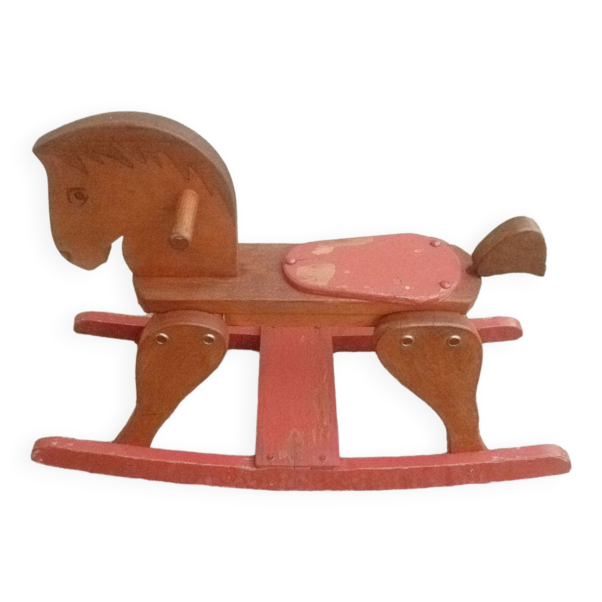 Wooden rocking horse