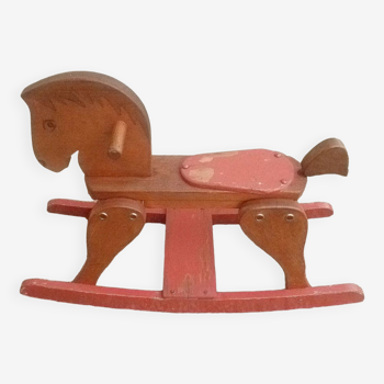 Wooden rocking horse