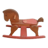 Wooden rocking horse