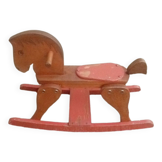Wooden rocking horse