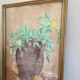 Still life illustration from the 70s under glass.