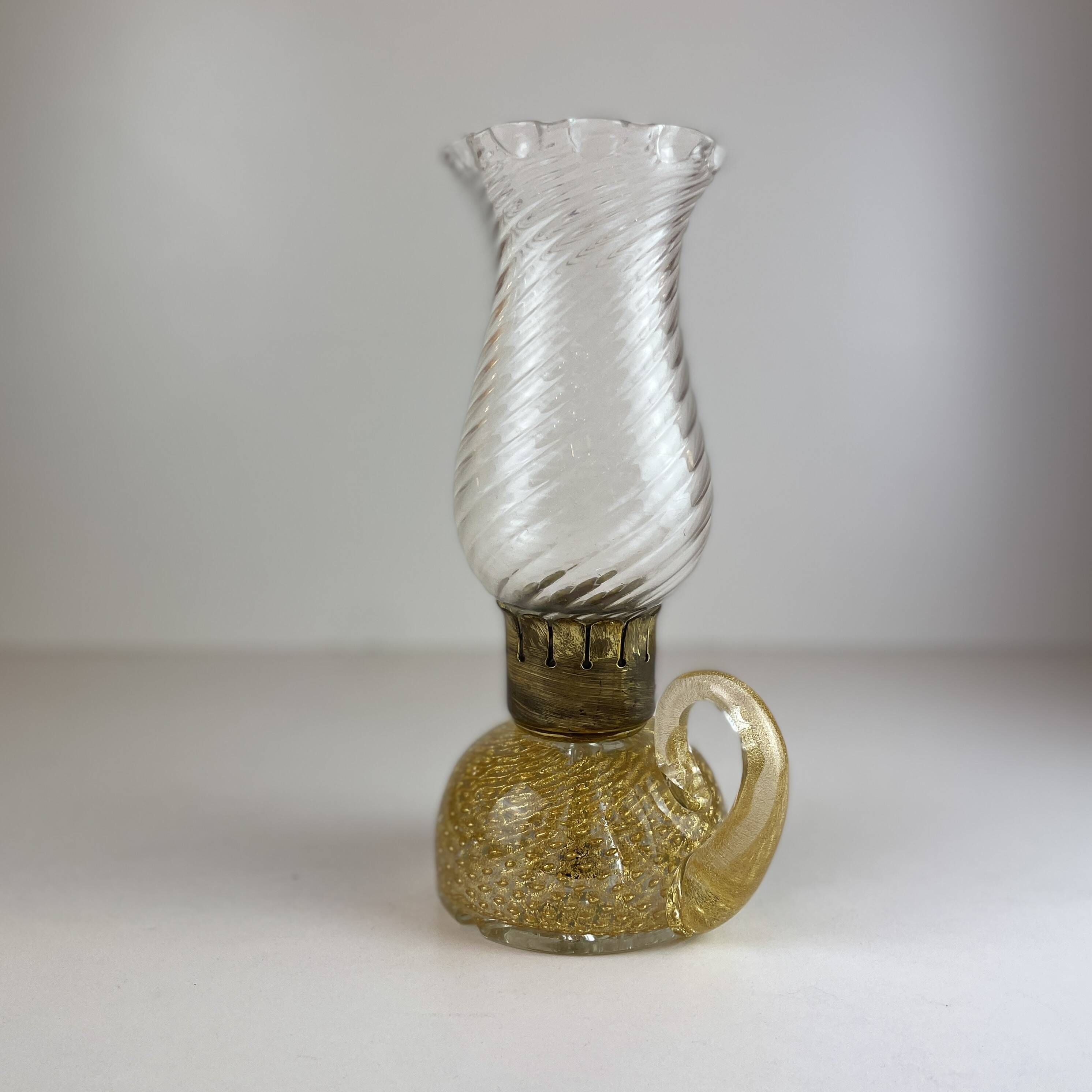 Murano Candle Holder Att. to Barovier & Toso from 1940'