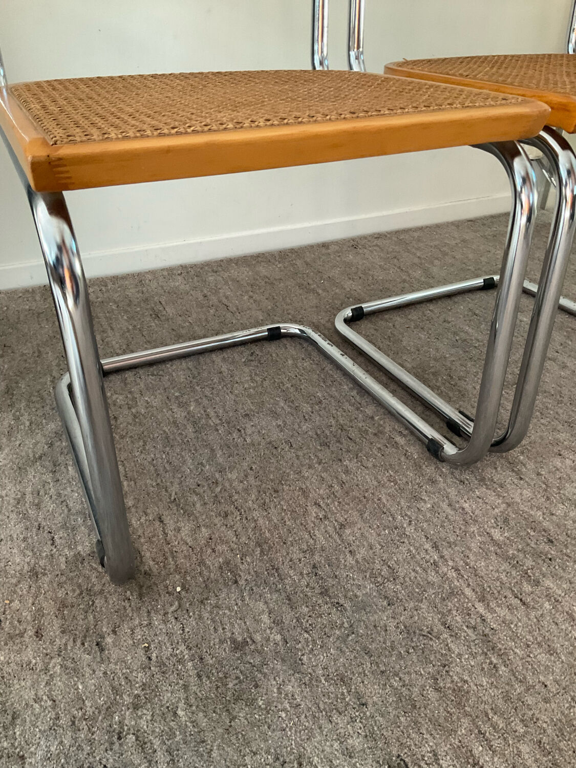 Pair of chairs Marcel Breuer Cesca B32