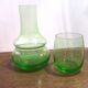 service " verre d'eau " vert Gobelet Carafe de nuit