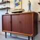 Buffet en teck, Danemark, années 1960/1970, style Mid-C Modern, vintage