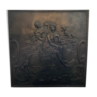 Cousance cast iron fireplace plate