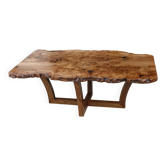 Table basse en loupe d'orme