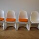 Casalino dinning table and 4 stackable chairs by Alexander Begge for Casala, 1970