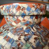 Gerbino vase in mosaic of colored earths