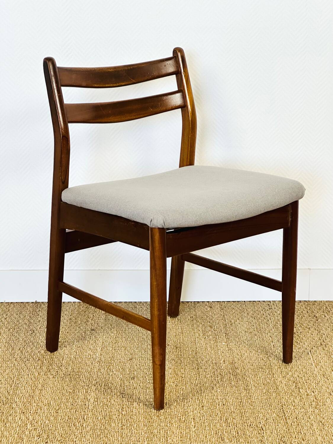 4 Scandinavian teak chairs 1960