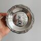 Antique metal butter dish