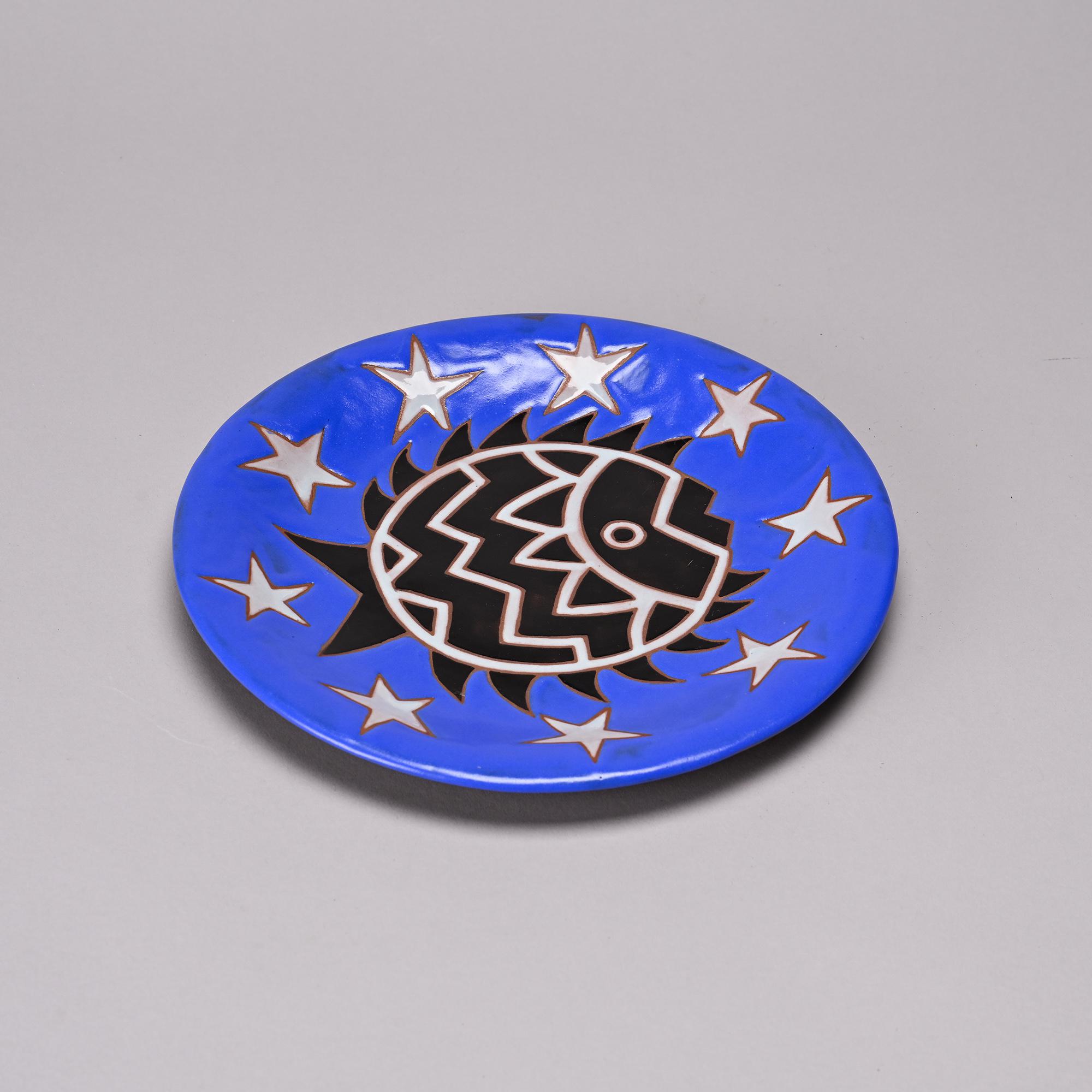 Ceramic plate, design by Jean Picart Le Doux, Saint-Vicens workshop, around 1950.