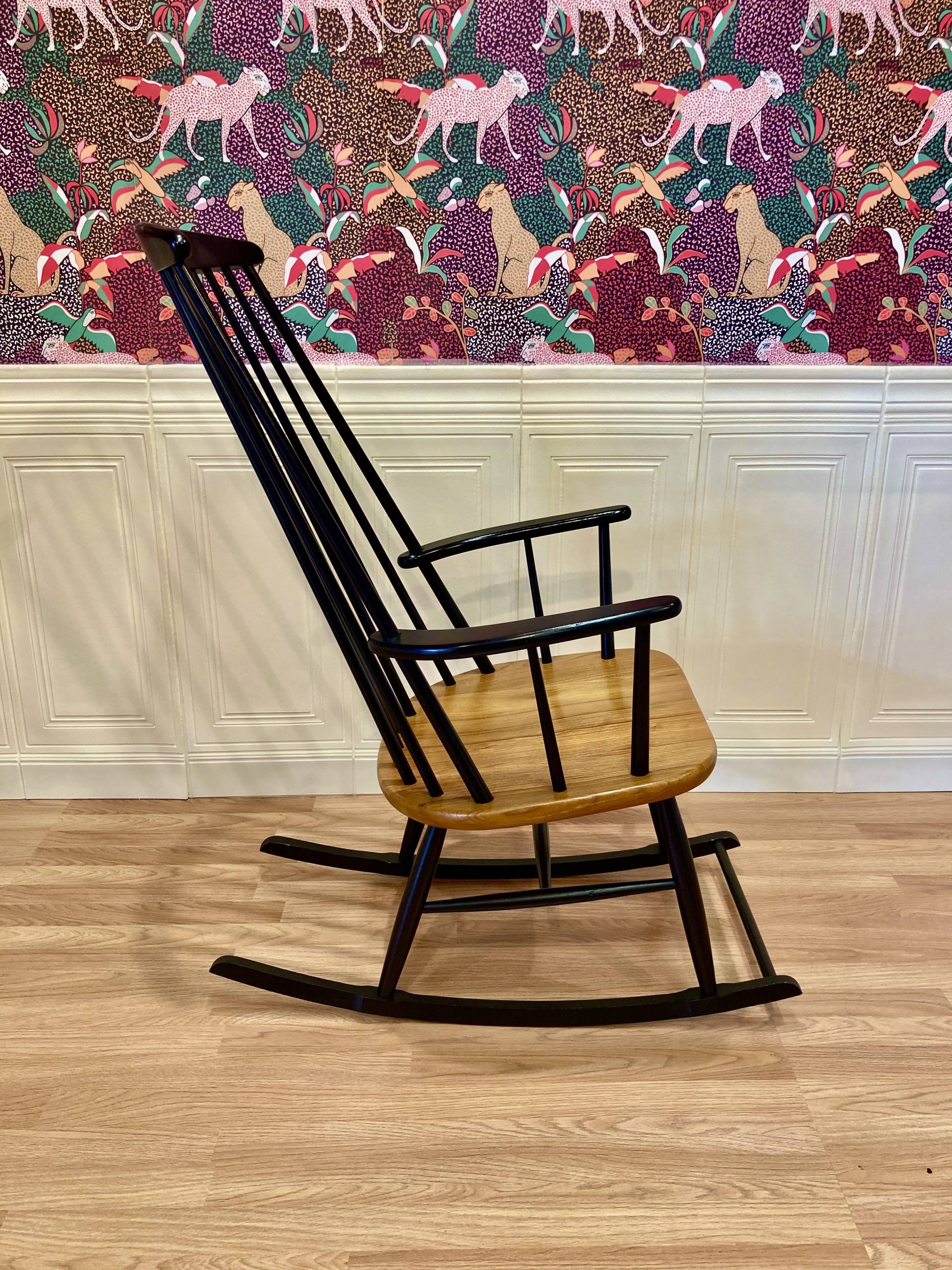 Scandinavian design rocking chair from the 1950s.