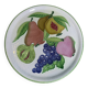 Decorative hanging plate, fruit model, in glazed ceramic