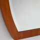 Vintage Scandinavian mirror in inlaid teak