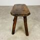 Solid wood brutalist farmhouse stool