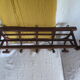 Wall coat rack/cloakroom in arched wood