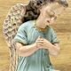 Altar angel statue 26.5 cm plaster santon church nativity scene