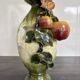 Art Nouveau ceramic vase – fruit and flower decoration