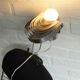 Adjustable metal clip lamp, fan, 1980s