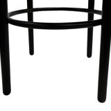 Set of four vintage bar stool - webbing and wood, 1980s Italian design