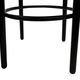 Set of four vintage bar stool - webbing and wood, 1980s Italian design