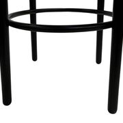 Set of four vintage bar stool - webbing and wood, 1980s Italian design