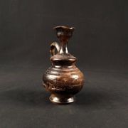Vintage 1970s ceramic pitcher signed Jean Marais with chamotte glaze