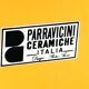 Space age yellow ceramic vase, Pietro Arosio, Parravicini Italy ca. 1960
